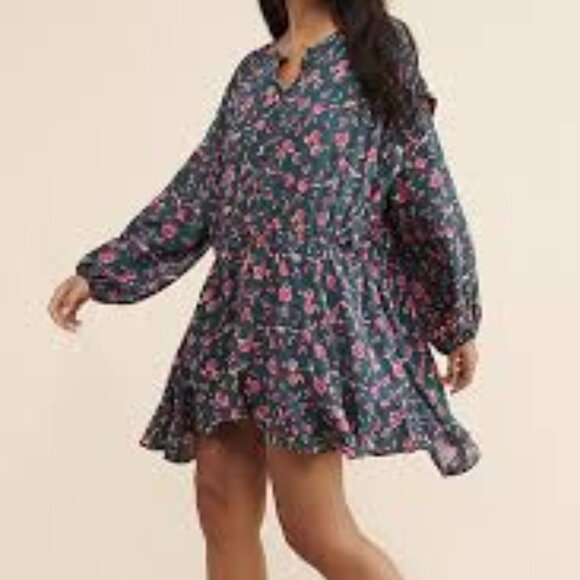 Free People Dresses & Skirts - Free People Flower Fields Mini Dress Green Size XL